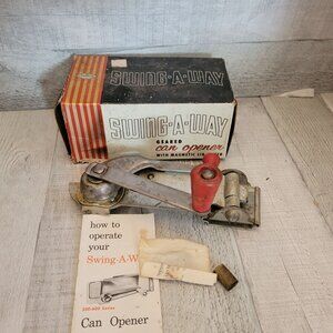 Vintage Swing-A-Way Geared Can Opener W/ Magnetic Lid Lifter